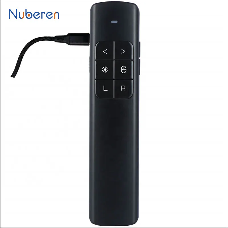 New Air mouse USB Rechargeable Wireless Powerpoint Laser Presenter Slide Changer