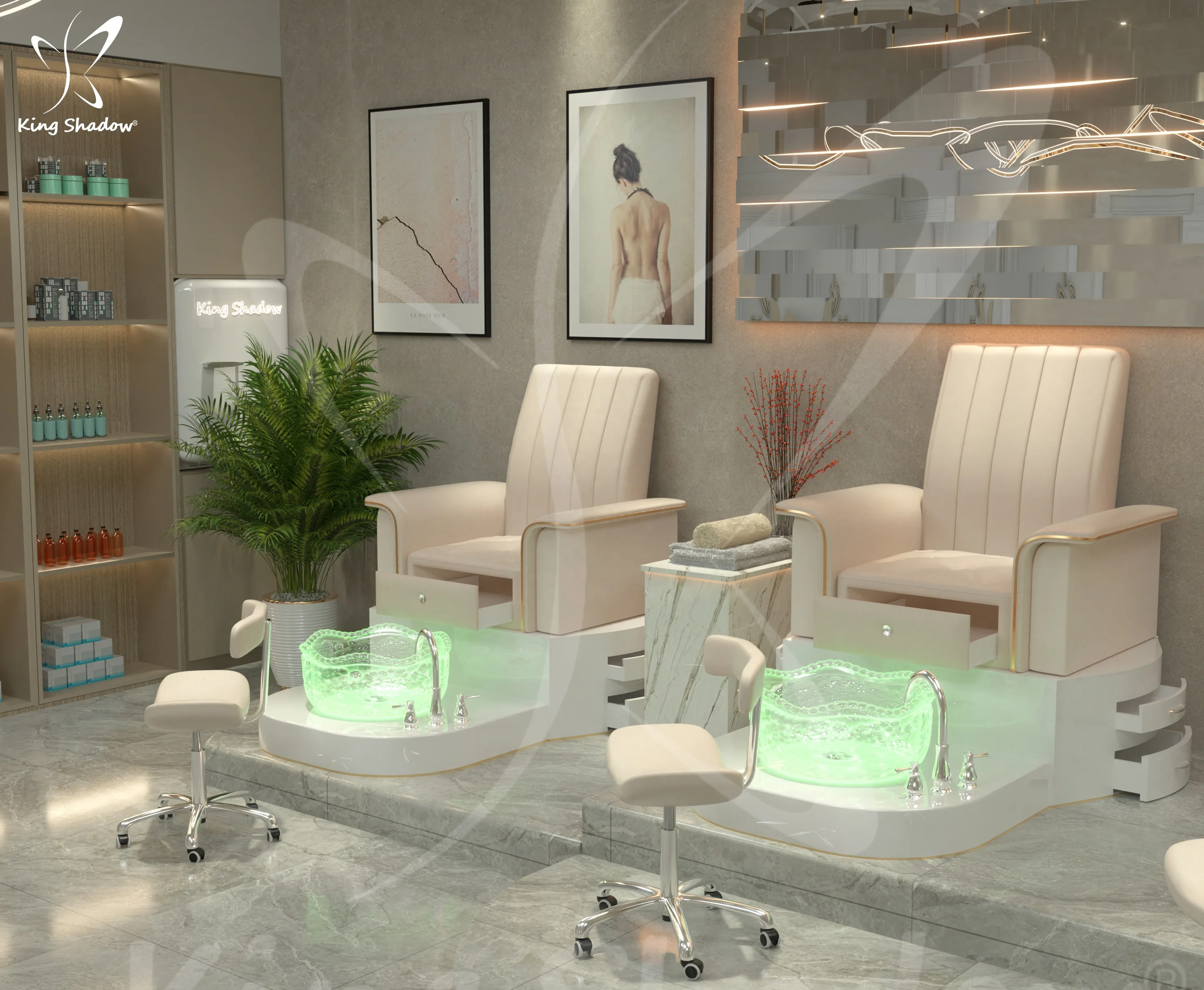 2023 New Design Nail Station foot massage Spa Manicure and Pedicure Chair for sale customization available