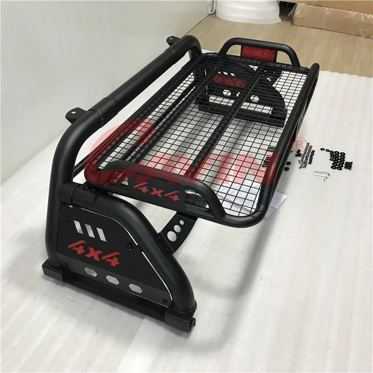 4x4 Pick Up Truck Car Accessories Steel Detachable Sport Bar Roll Bar With Basket For VW Amarok