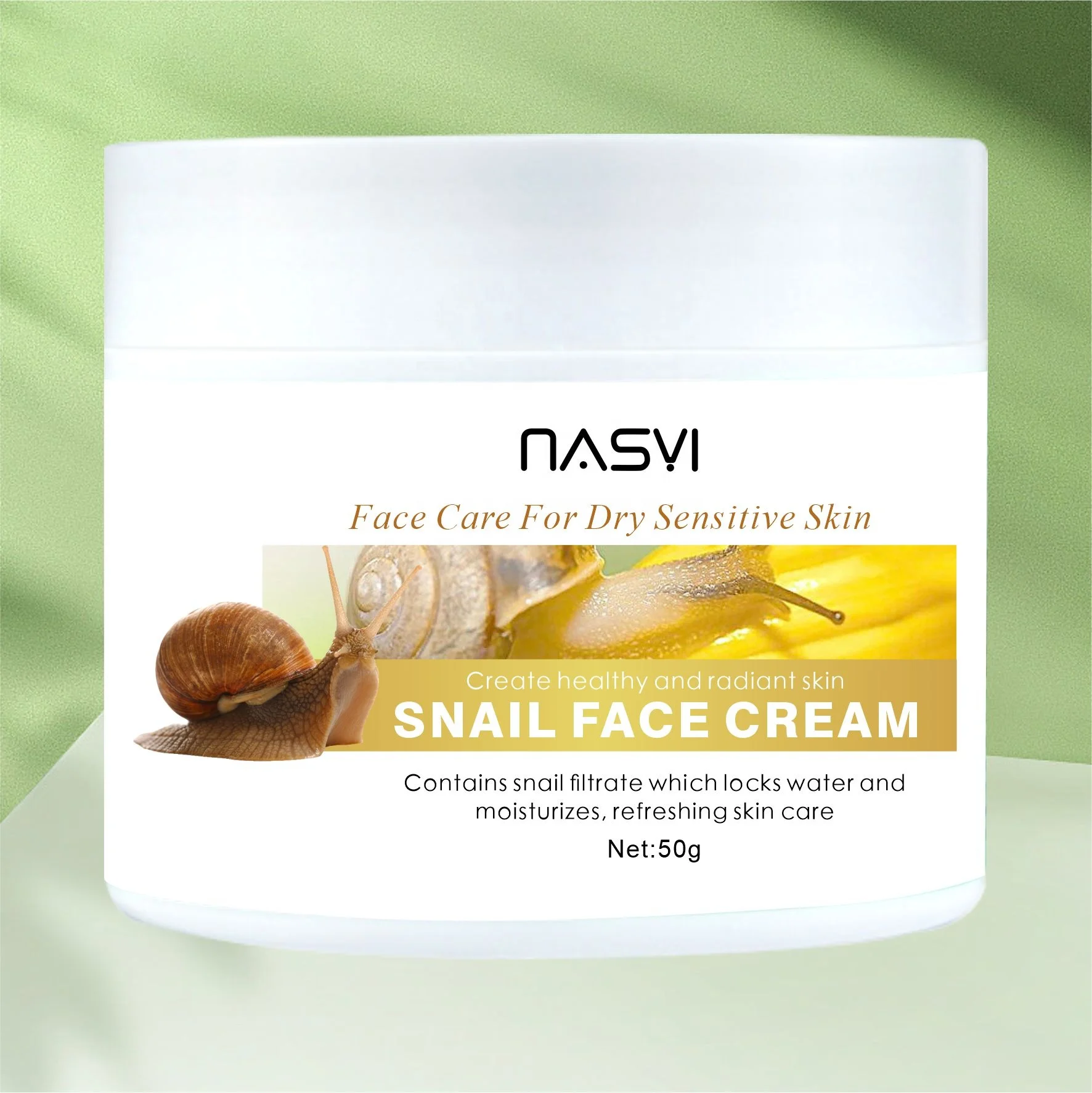 Factory Wholesale OEM Snail Moisturizing Cream With VitaminB3 Face Cream & Lotion Firming Anti Wrinkle Whiten Snail Face Cream