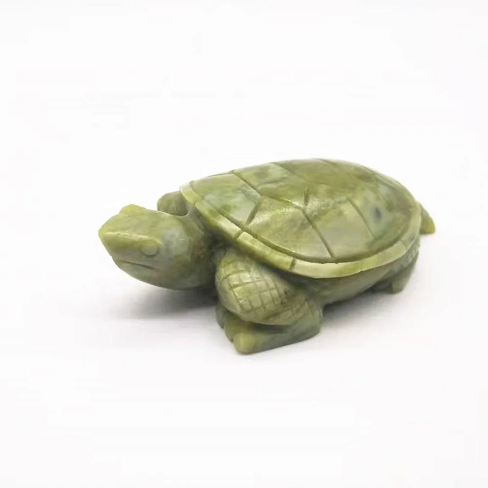 Оптовая продажа, резная вручную Нефритовая черепаха xiuyan, используемая для украшения дома, подарки