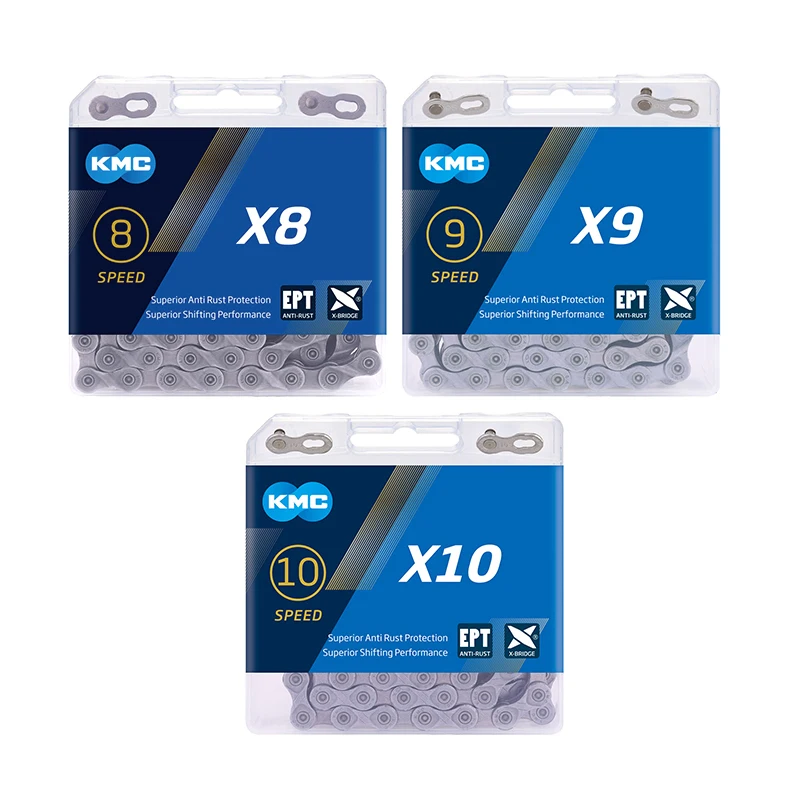 KMC EPT Bike Chain high quality silver gold wholesale series 8/9/10/11 Speed 116L/118L bicycle chain MTB Road KMC  Bicycle Chain