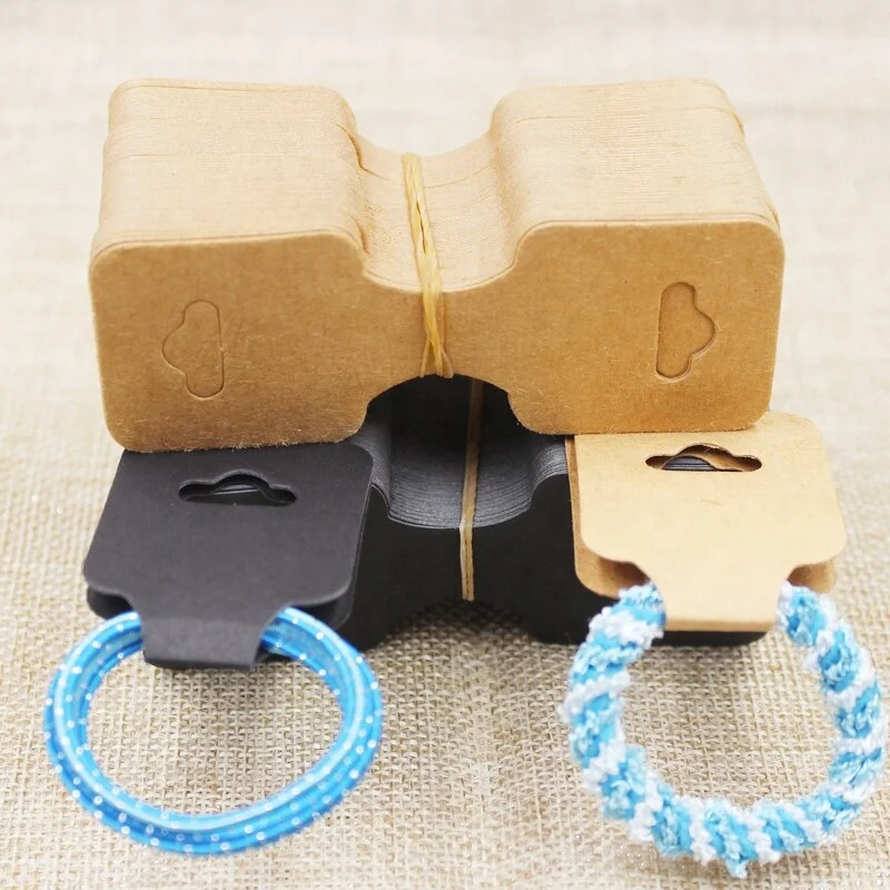 Factory Wholesale Custom Logo Necklace Card Kraft Paper Bracelet Display Card Hair Clip Jewelry Cards (1600610485917)