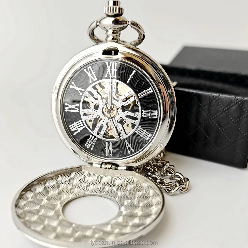 Roman Flower Frame Pocket Watch Manual Mechanical Pocket Watches