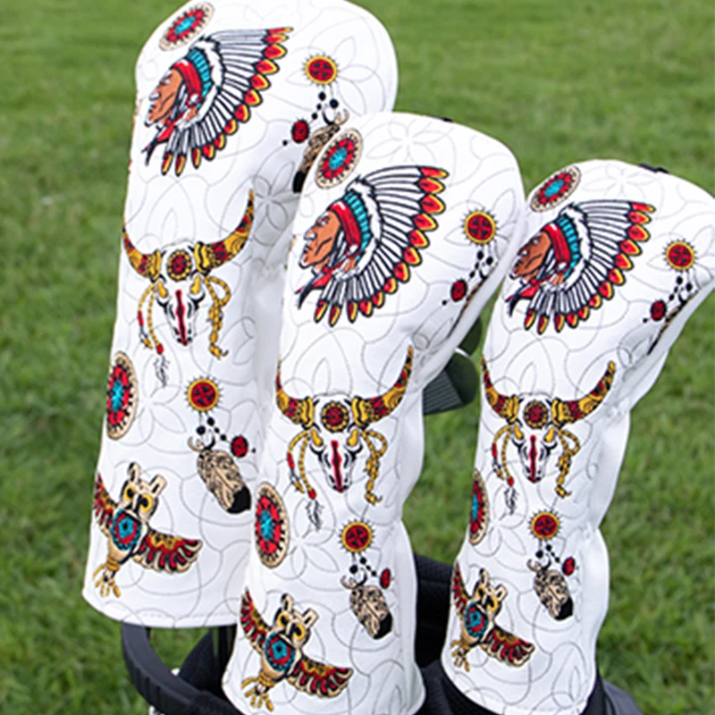 Embroidered Logo Golf Head Covers Set for Unique Personalization