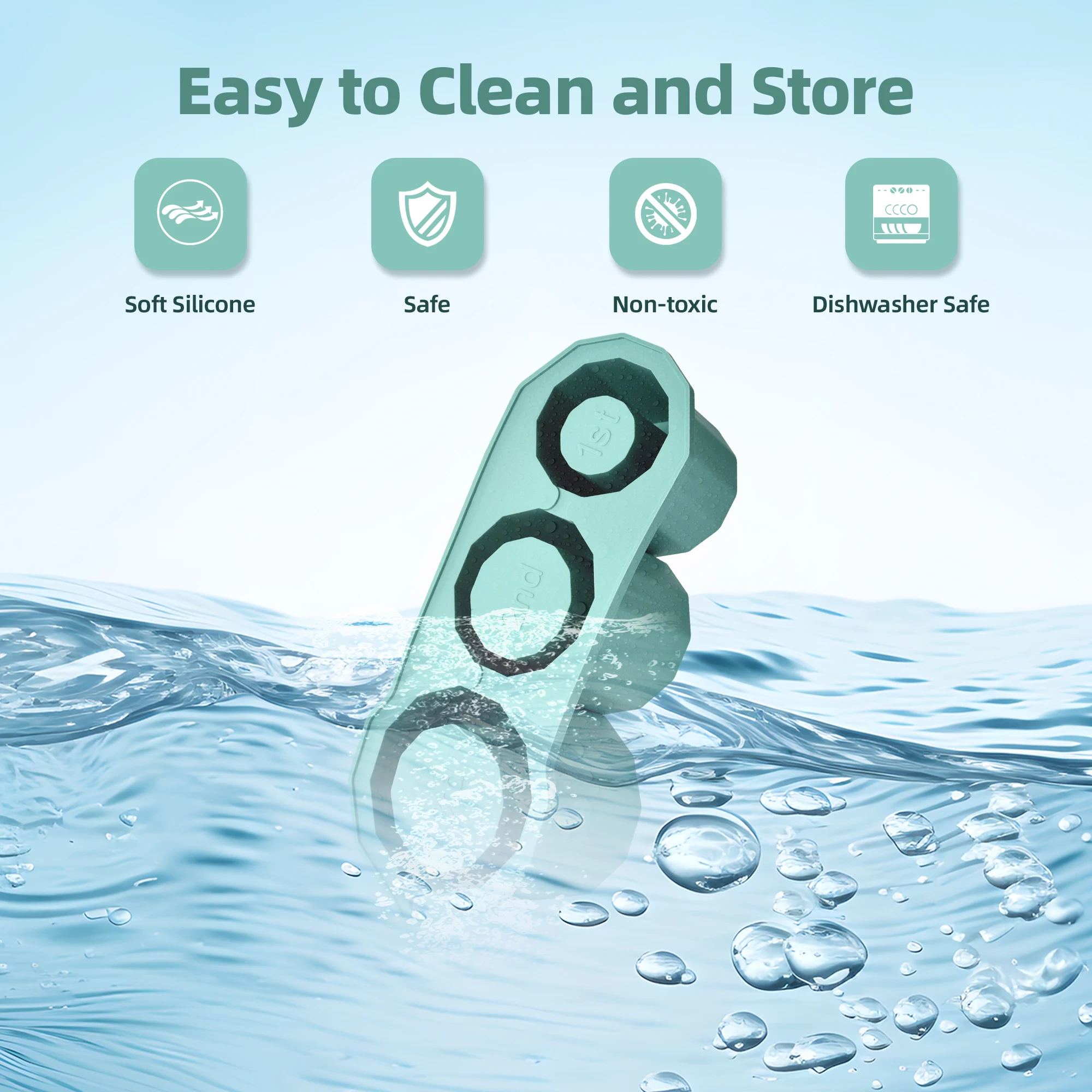 Silicone Ice Mold For Stanley Thermos Bottle OEM ODM Logo Colors Packages Reusable Nice Ice Cup Silicone Tray