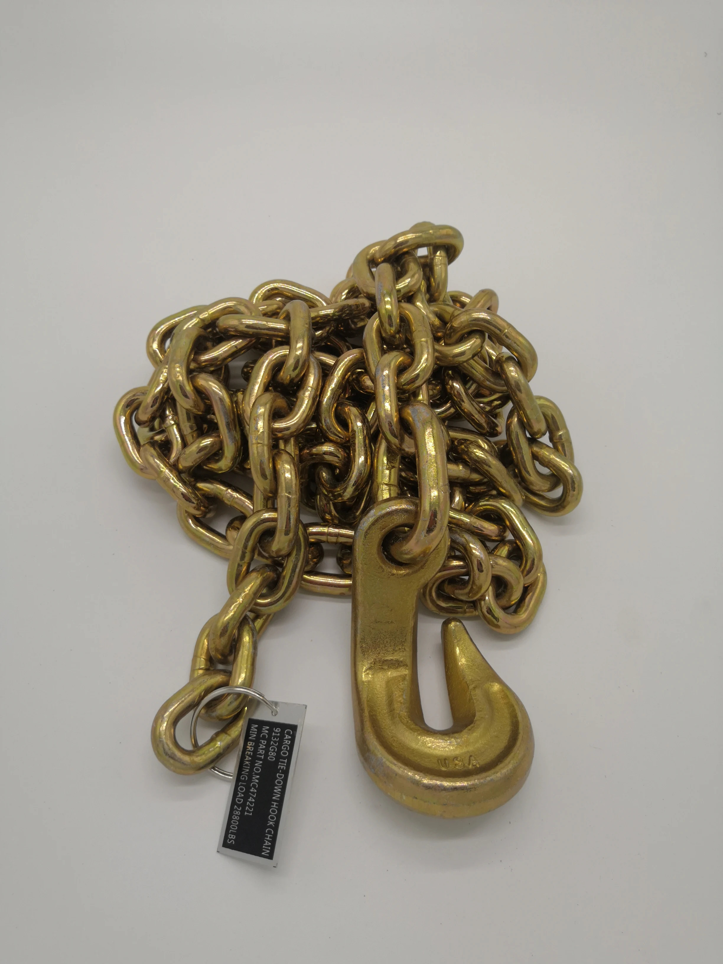 According To Customer Needs Top Quality Safty Cargo Tie Down Hook Galvanized Chain G80