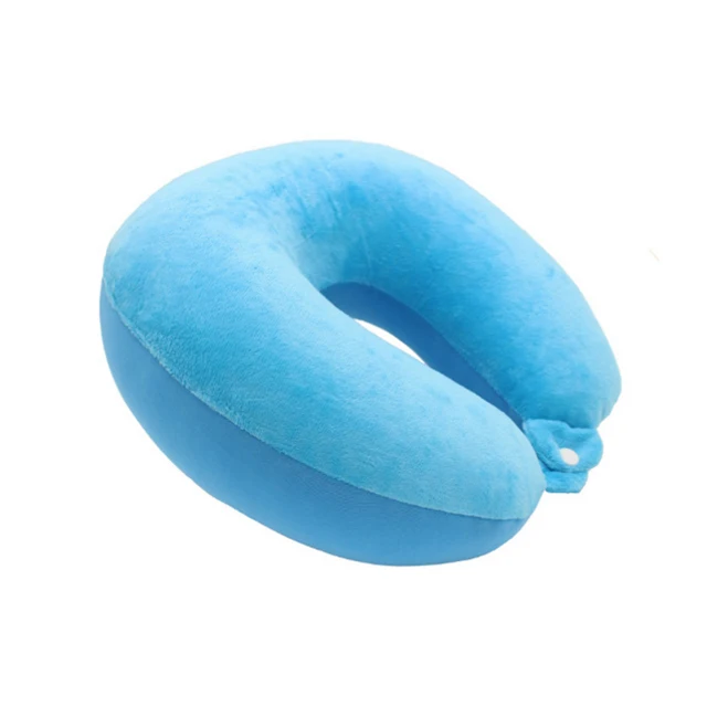 U Shape Colorful Neck Pillow With Customized Logo Printing Travel Pillow
