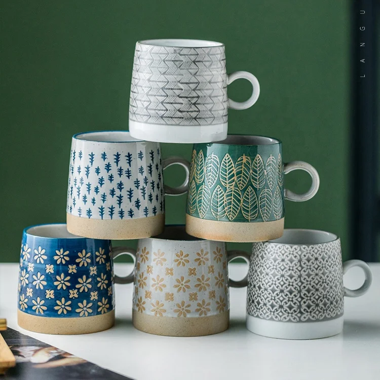 Porcelain Cups Nordic Ceramic Coffee Mugs Custom Vintage Coffee Mug