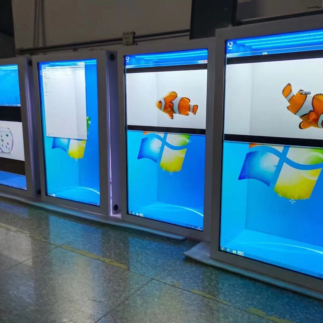 49/55/65/75/86 дюймов 3D LCD рекламный прозрачный ЖК-дисплей с