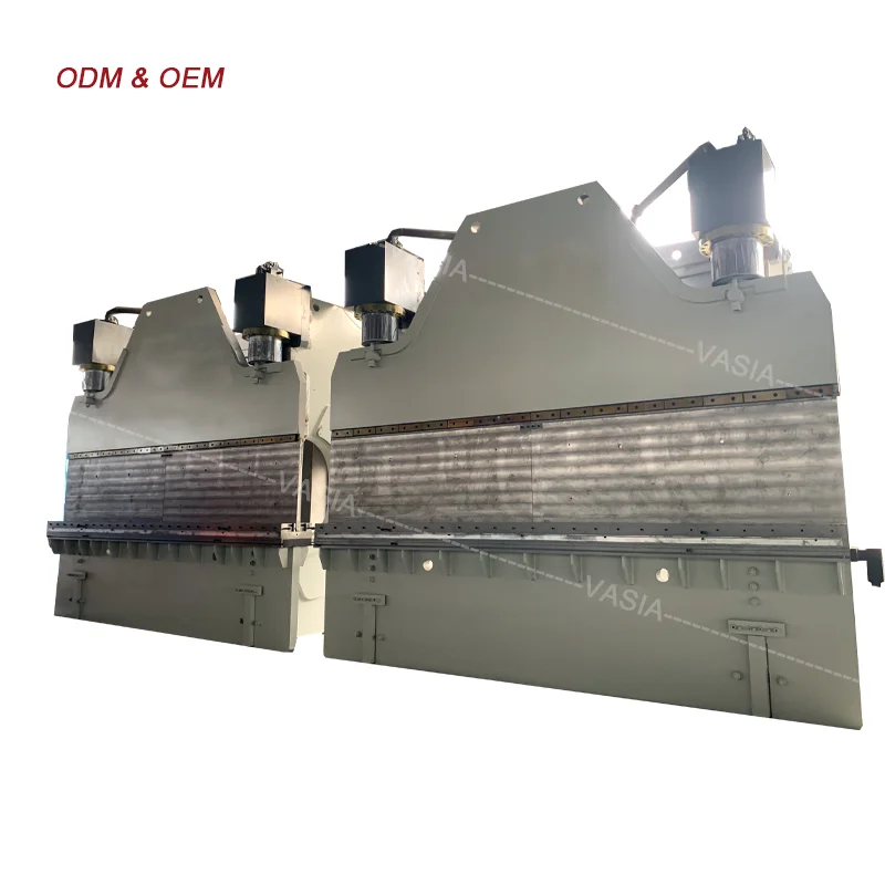 Tandem press brake for light poles