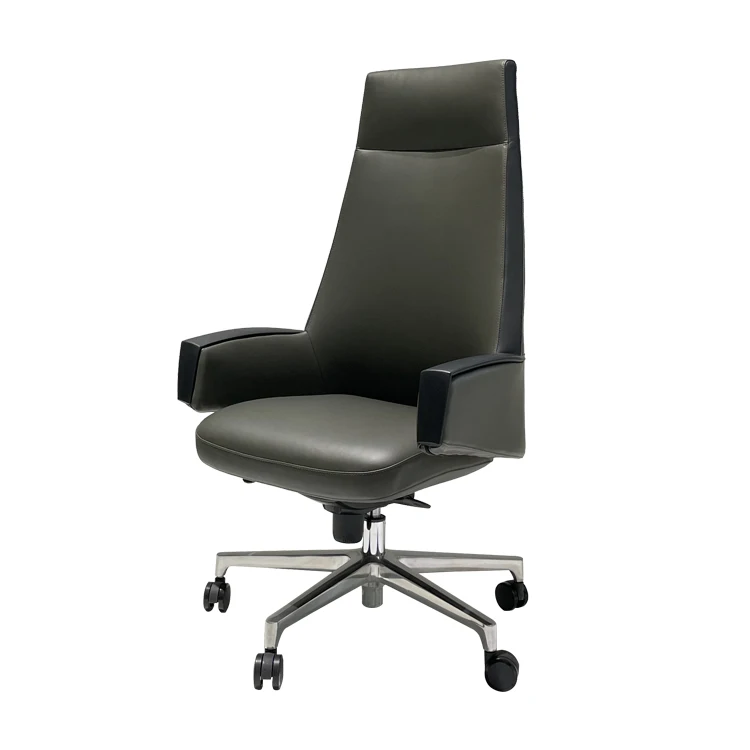 Hot New Products Pu Mute Universal Wheel Swivel Office Chair Leather Furniture