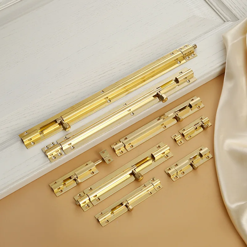 Wholesale Factory Cabinet Window French Buckle Latch Manumotive Brass Door Bolt Locks