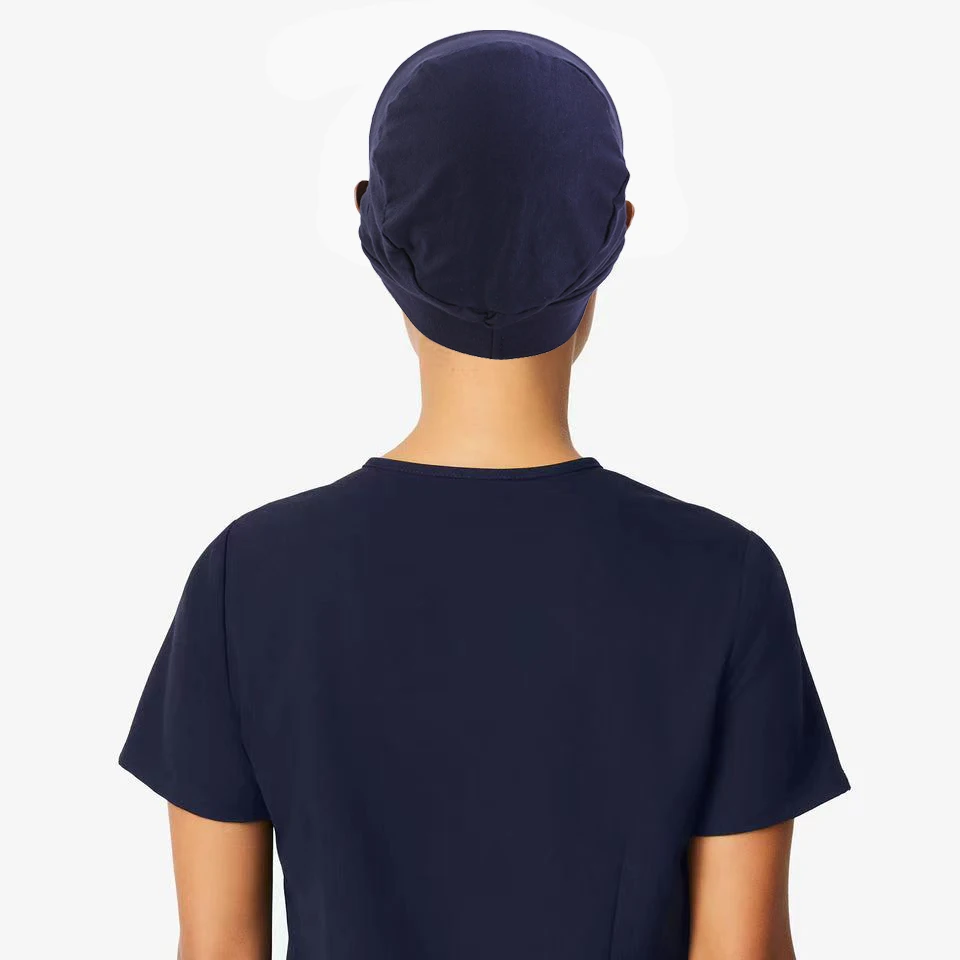 Custom Logo Nurse Scrub Hair Caps Doctor Working Hair Hat Adjustable Nurse Uniform Surgical Caps with Buttons