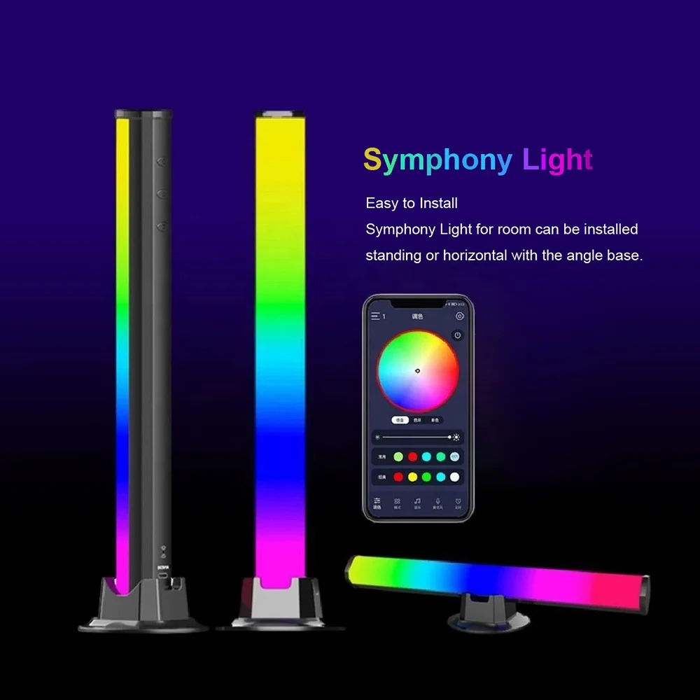 Умный светильник RGB для стола световая мини-лампа игр ПК ТВ подсветка украшение комнаты 2 упаковки