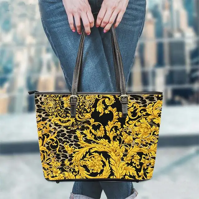 
Sinosun Rococo Vintage Trendy Floral Womens Handbags Flower Print Leather Ladies Shoulder Bag 2021 New Product 