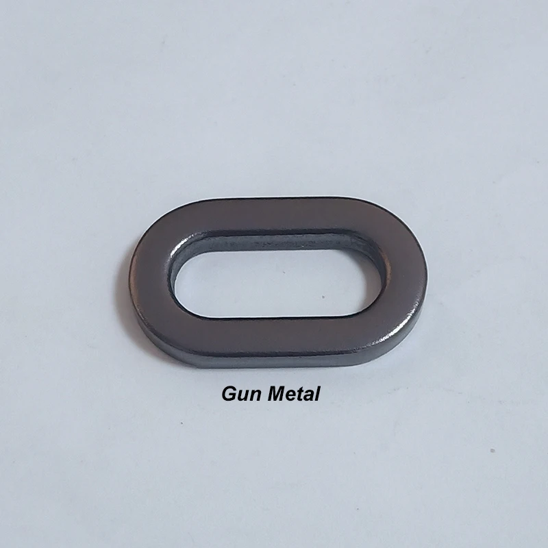 Wholesale Metal Heavy 20mm Seamless Oval Rings Flat Aluminum Ring Buckles Loop Hardware Accessory For Bag