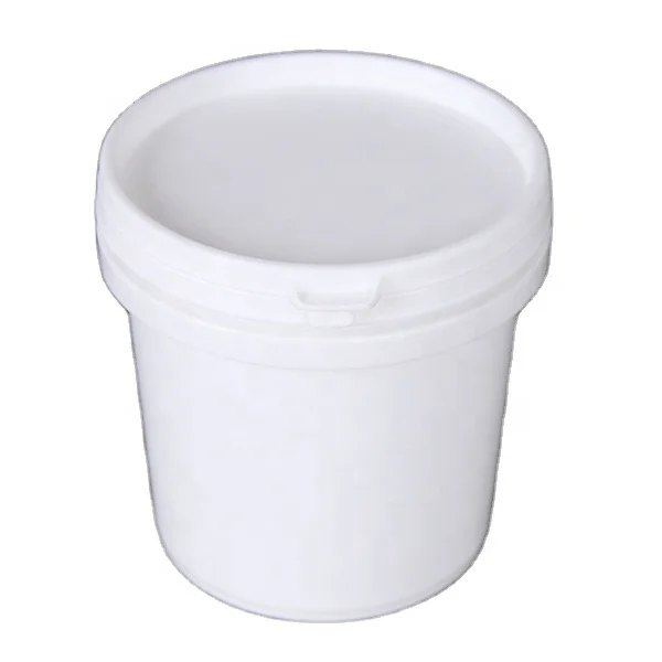 factory 1L 2L 2.3L clear round white popcorn bucket with lid