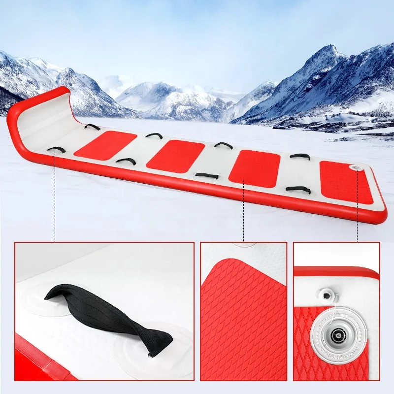 3M Snow Toy Outdoor Towable Boat Mat Inflatable Snow Tube Sled With Sturdy Handles