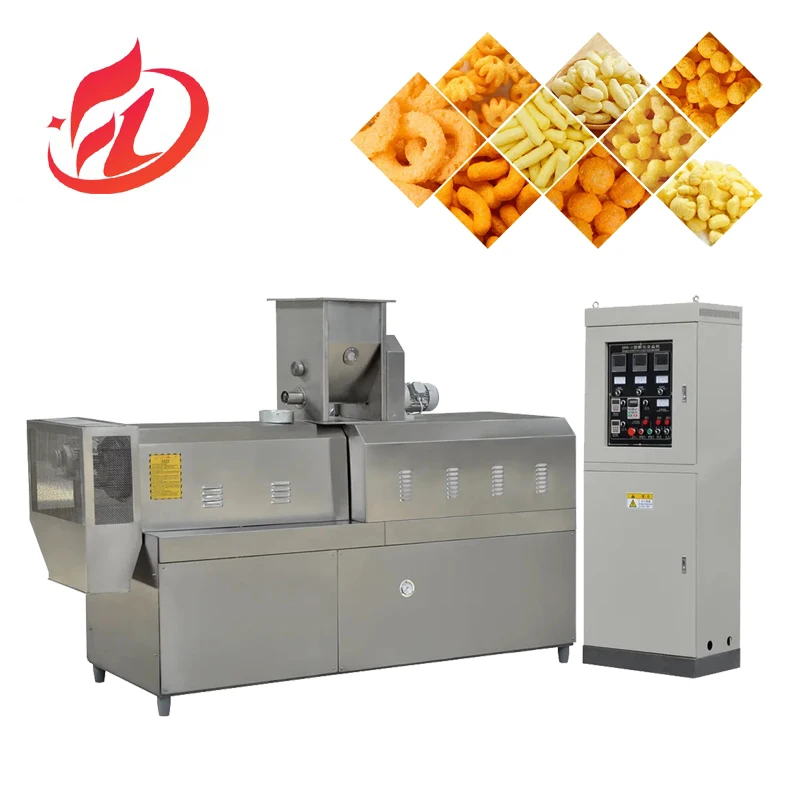 Crispy corn pop puff snack making machine industrial puff snack food production line