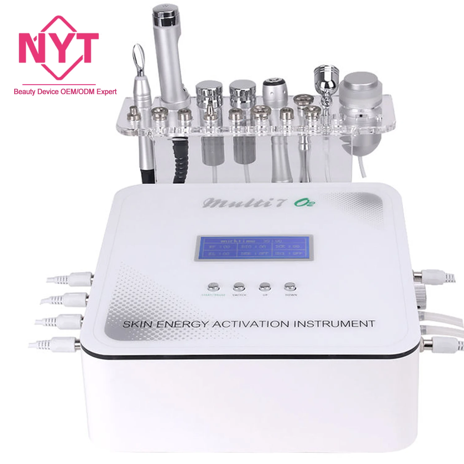 Многофункциональный косметологический 2022 инструмент с активированной кожей 8 7 в 1 кислородный аппарат без иглы для электропорации и мезотерапии лица
