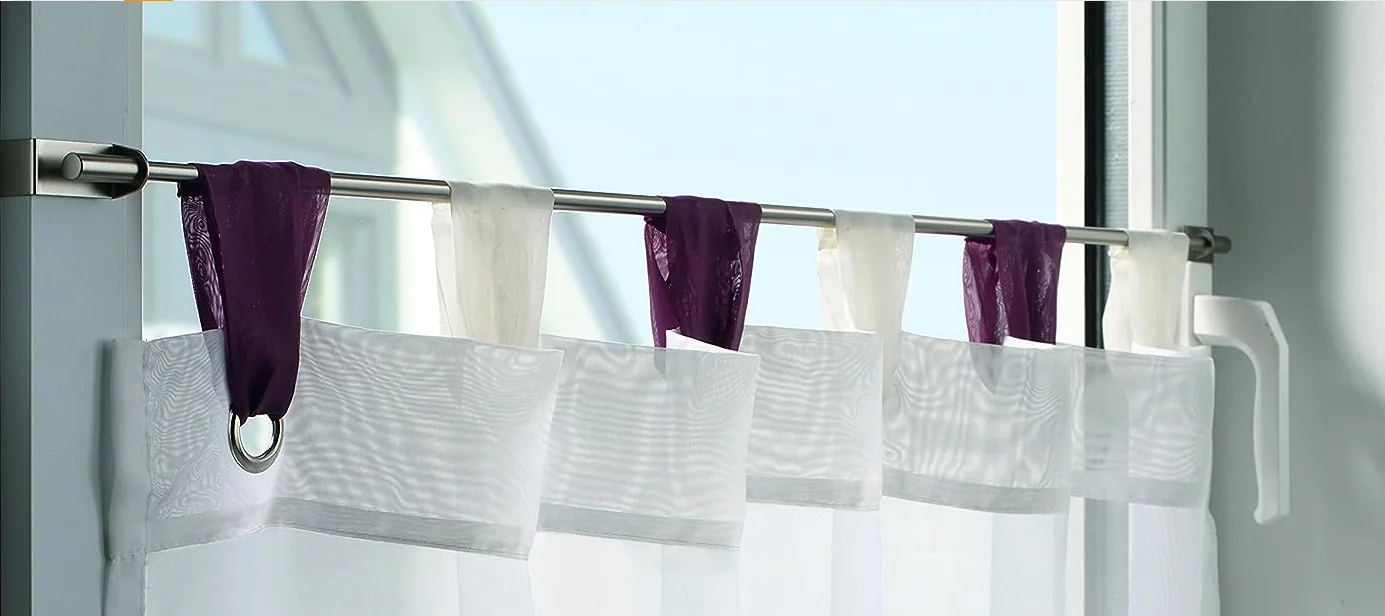 European Design Spring Cafe Rod Tension Curtain Rod