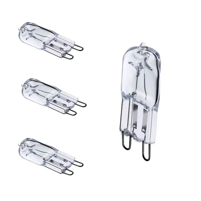 G4 G9 Halogen bulb 20W 50W 12V/220V  transparent halogen lamp for commercial lighting