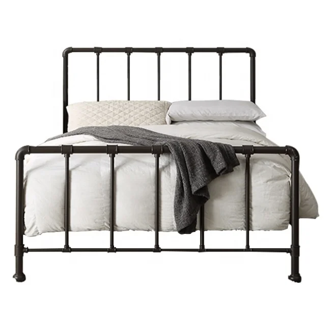 bedroom furniture sale iron bed metal black bed frame