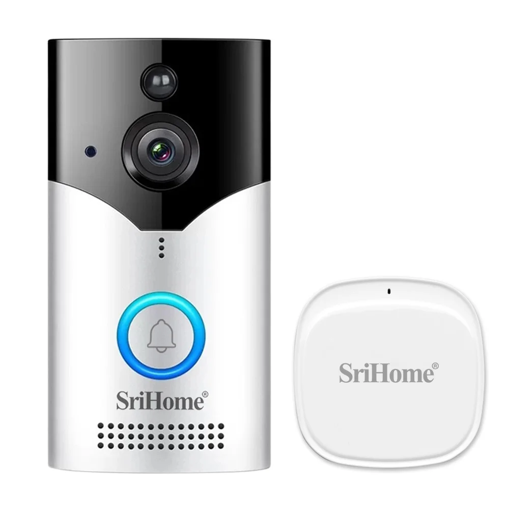 Беспроводная интеллектуальная дверная камера SriHome 4 Мп