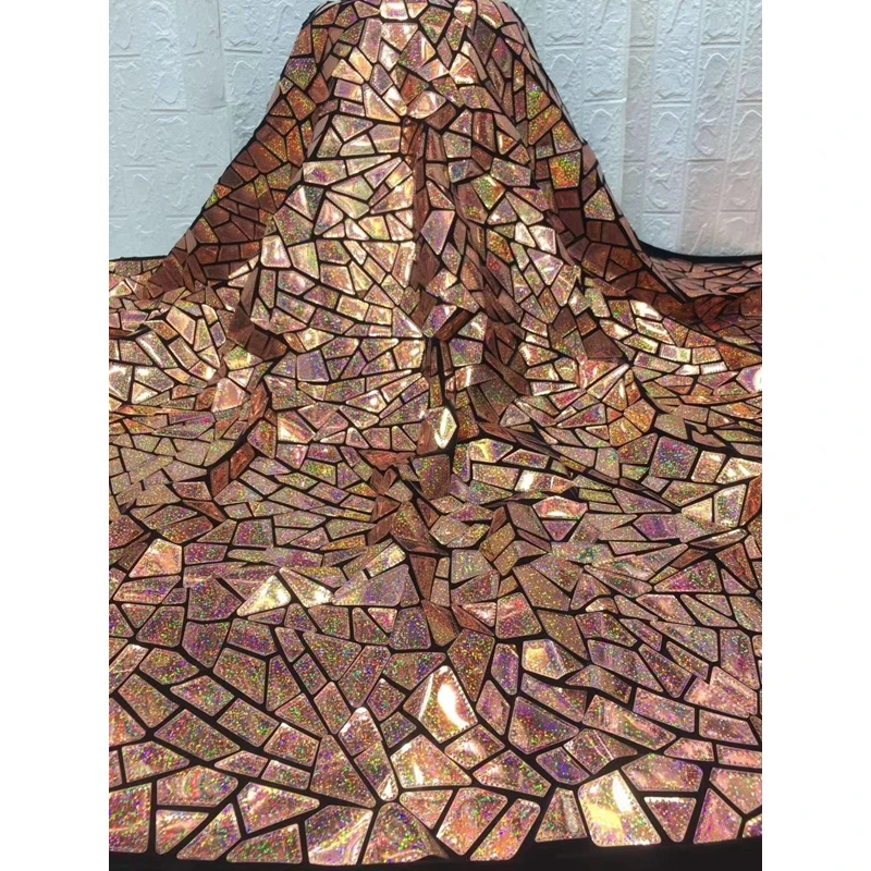 ZSY New Design Irregular Shiny Twinkle Sequin Paillette Fabric For Dress
