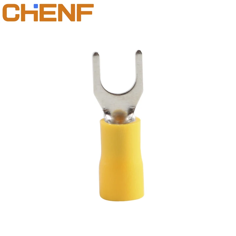 CHENF SV1.25-4M AWG22-16 #8 SeilSoul Factory Directly Provide 100% Inspection Quality Insulated Spade Cord End Terminals
