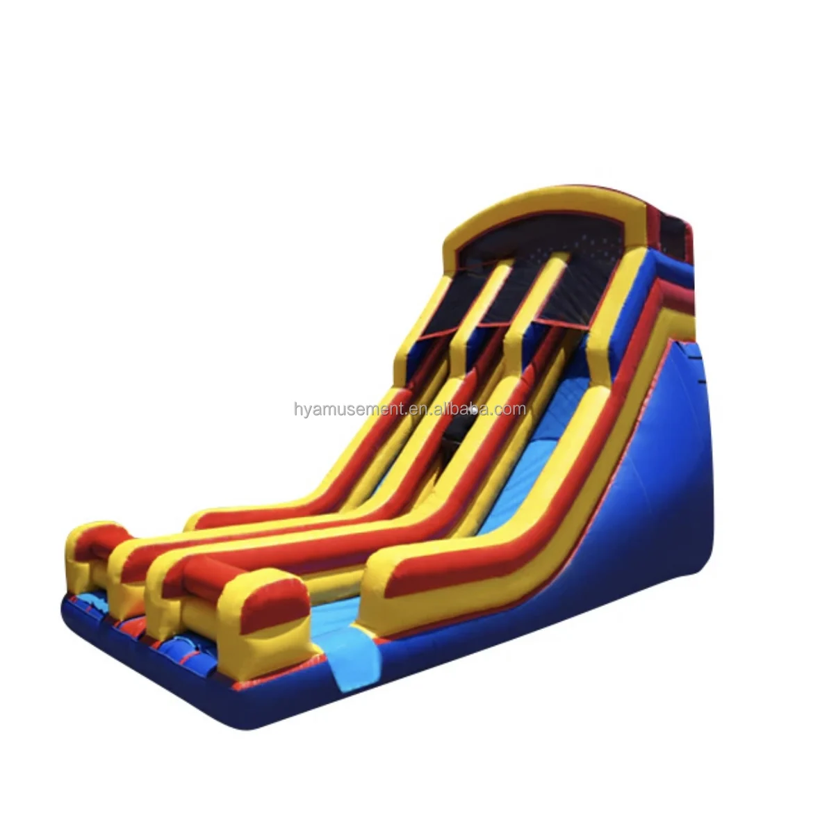 Commercial Inflatable Dry Slide Double Lane Water Slide Inflatable Bouncer Jumping Castle Party Rental