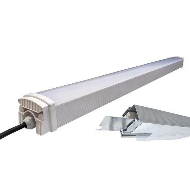 
T8 Tube Inside Led Tri-proof Light With 2ft 4ft 5ft Ip65 Waterproof Led Tir Proof Light Lamp Fixture linkable linear light 