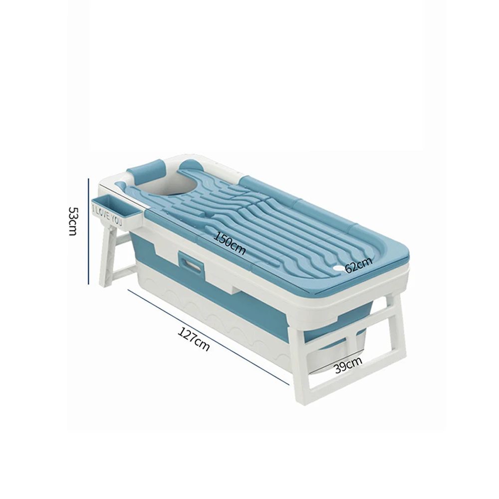 150cm collapsible bathtub spa bath foldable bathtubs adults without lid
