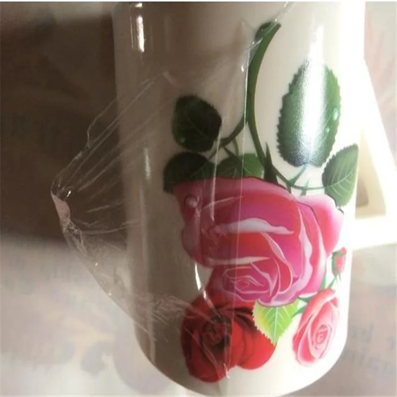 (20pcs/lot) Laser Waterslide Decal Paper No Spray Clear Color No border left Water Slide Decal Transfer Paper For Ceramic Metal