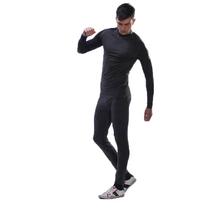
Breathable high quality plus size cotton men sport thermal underwear set 