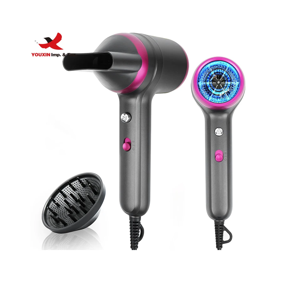 Best Quality Hair Dryer with Diffuser 200 Million Ionic Blow Dryer 1800W Portable Hairdryer Fast Drying for Woman