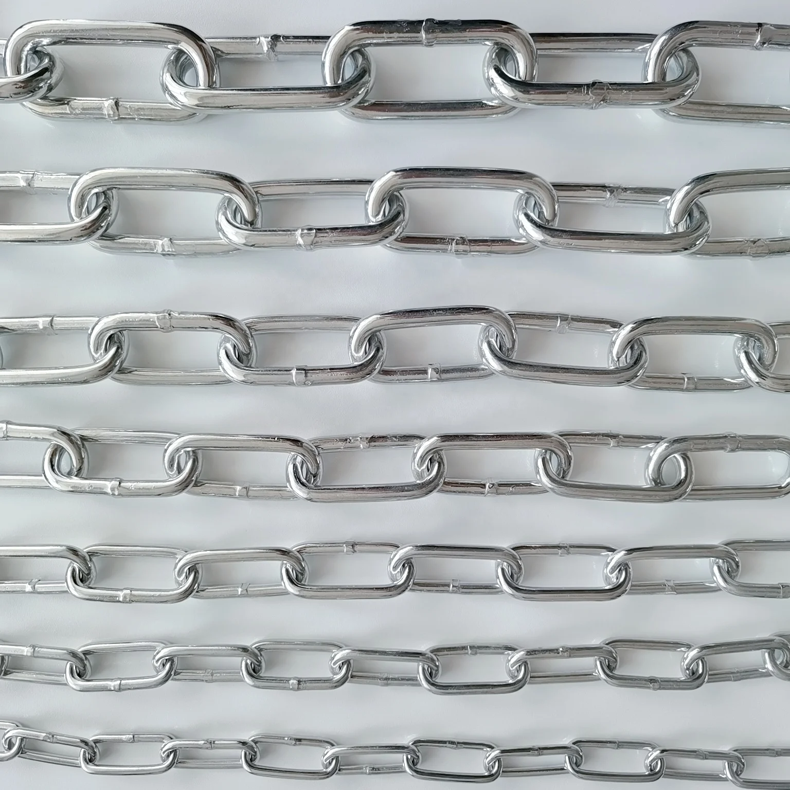 4MM 5MM 6MM 7MM 8MM 9MM 10MM 12MM 13MM 14MM 16MM 18MM 19MM 20MM Smooth Welding Zinc Plated Steel DIN763 Long Link Chain