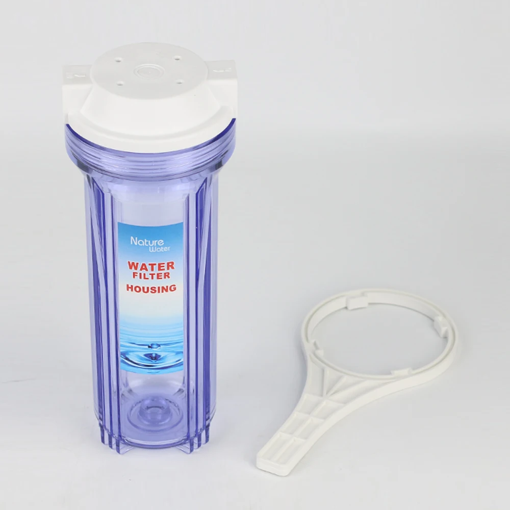 New material PET filter bottle 10 inch water purifier housing for home ro system