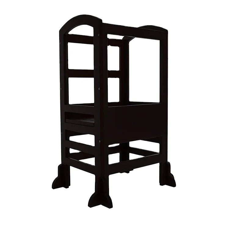 Деревянные строительные блоки Монтессори на заказ черные Обучающие игрушки-башни обучающие материалы для сенсорики оптовая продажа