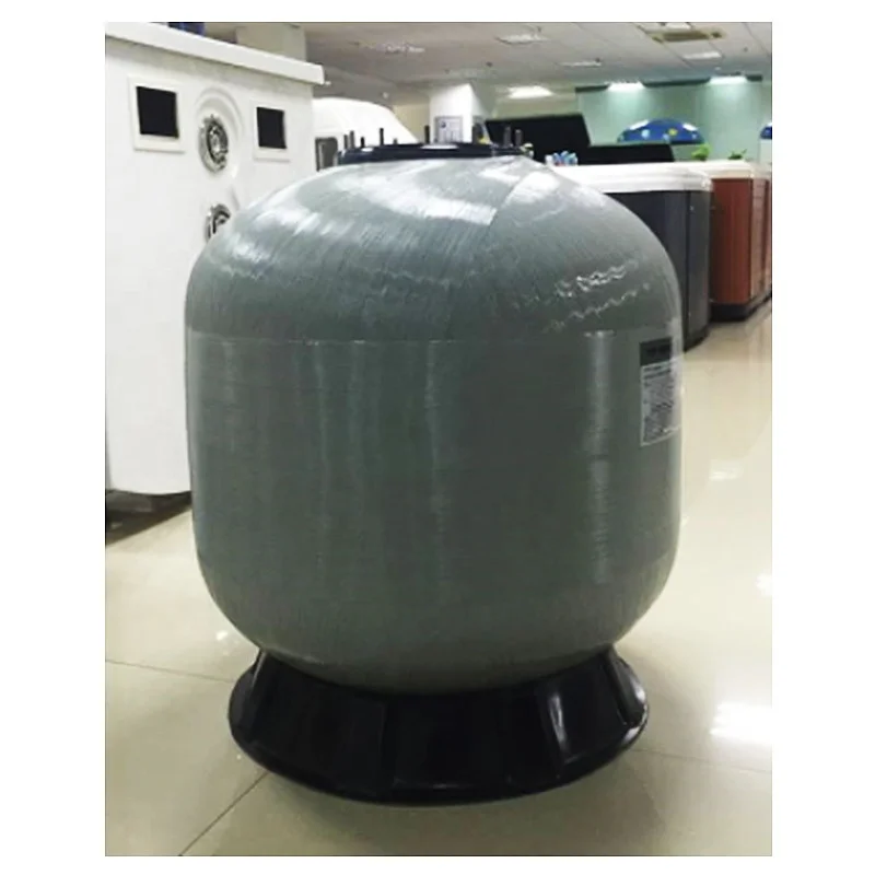 Commercial side mount swimming pool silica sand filter