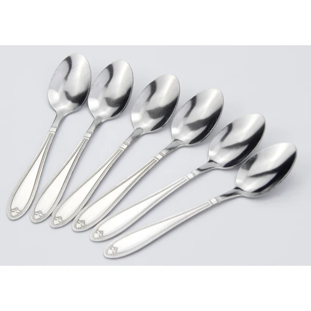 Machine Polish Spoons and Fork  Western Cutlery Set Supermarket Spoon and Fork Set Stainless