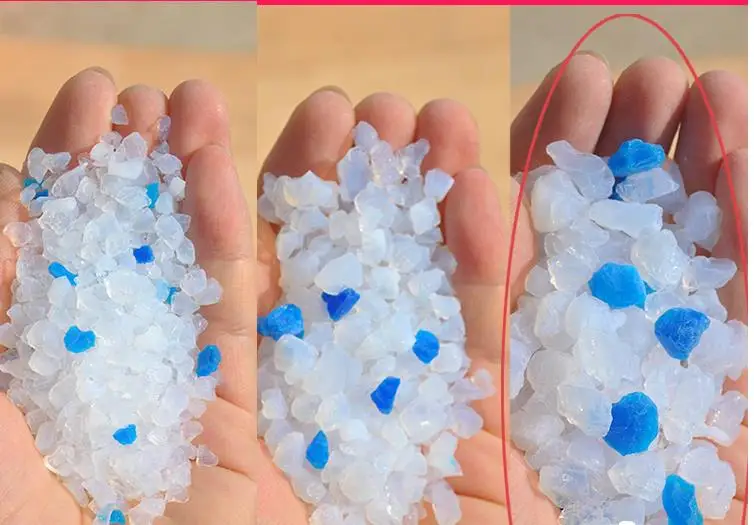 Wholesale customization OEM 3.8L 5L No dust crystal silica gel cat litter factory supply silicone cat litter