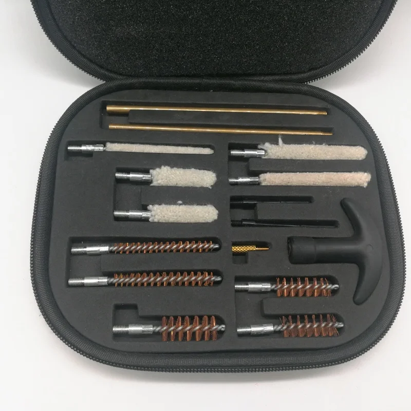 No.1060 Gun Cleaning Kit Compacted Soft Pouch Package  16-Piece .22cal .30cal .357cal .40cal .45cal