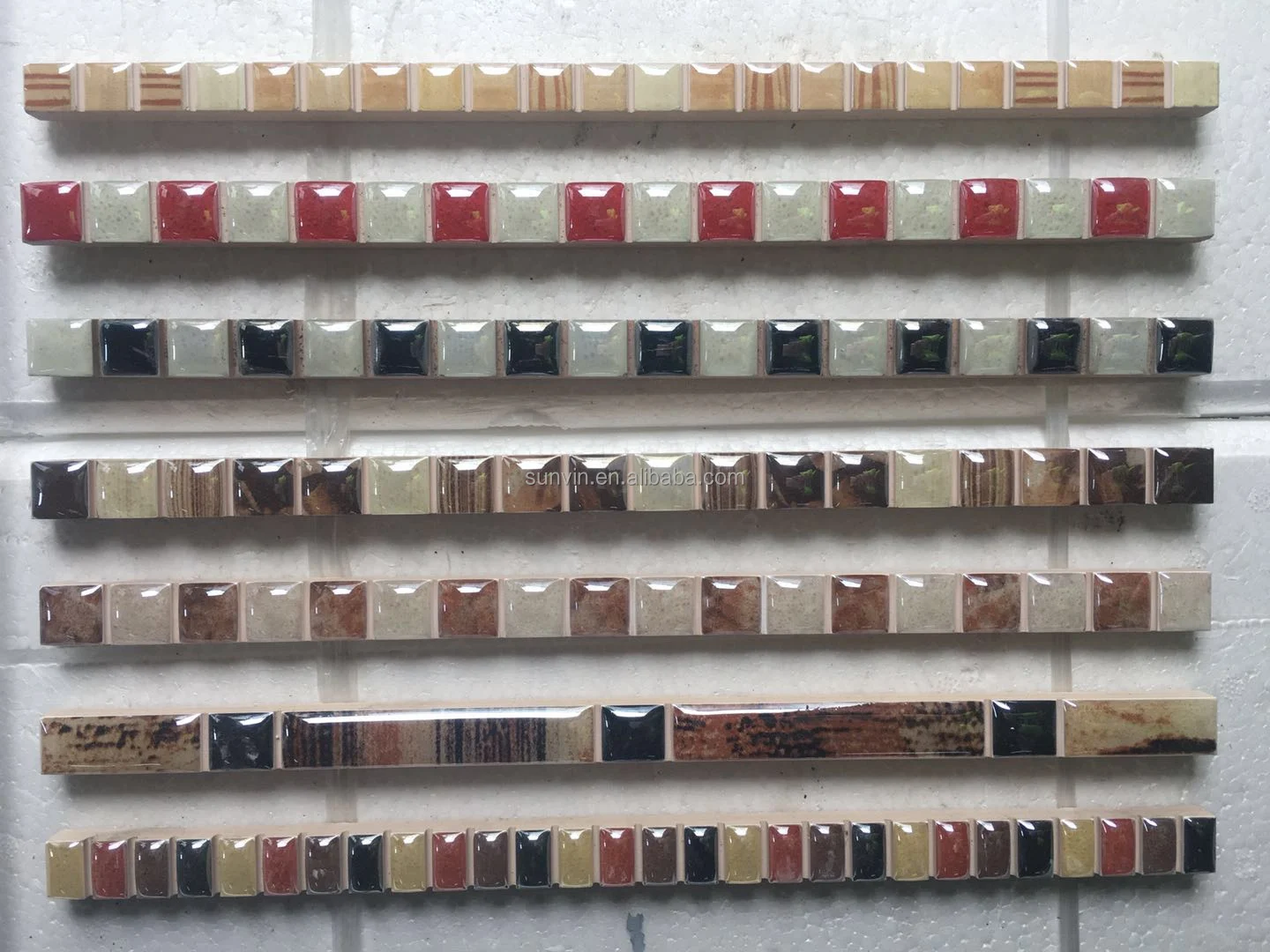 Gold Trim Tiles Silver Pencil Border Tile 40x300mm Price in FOSHAN