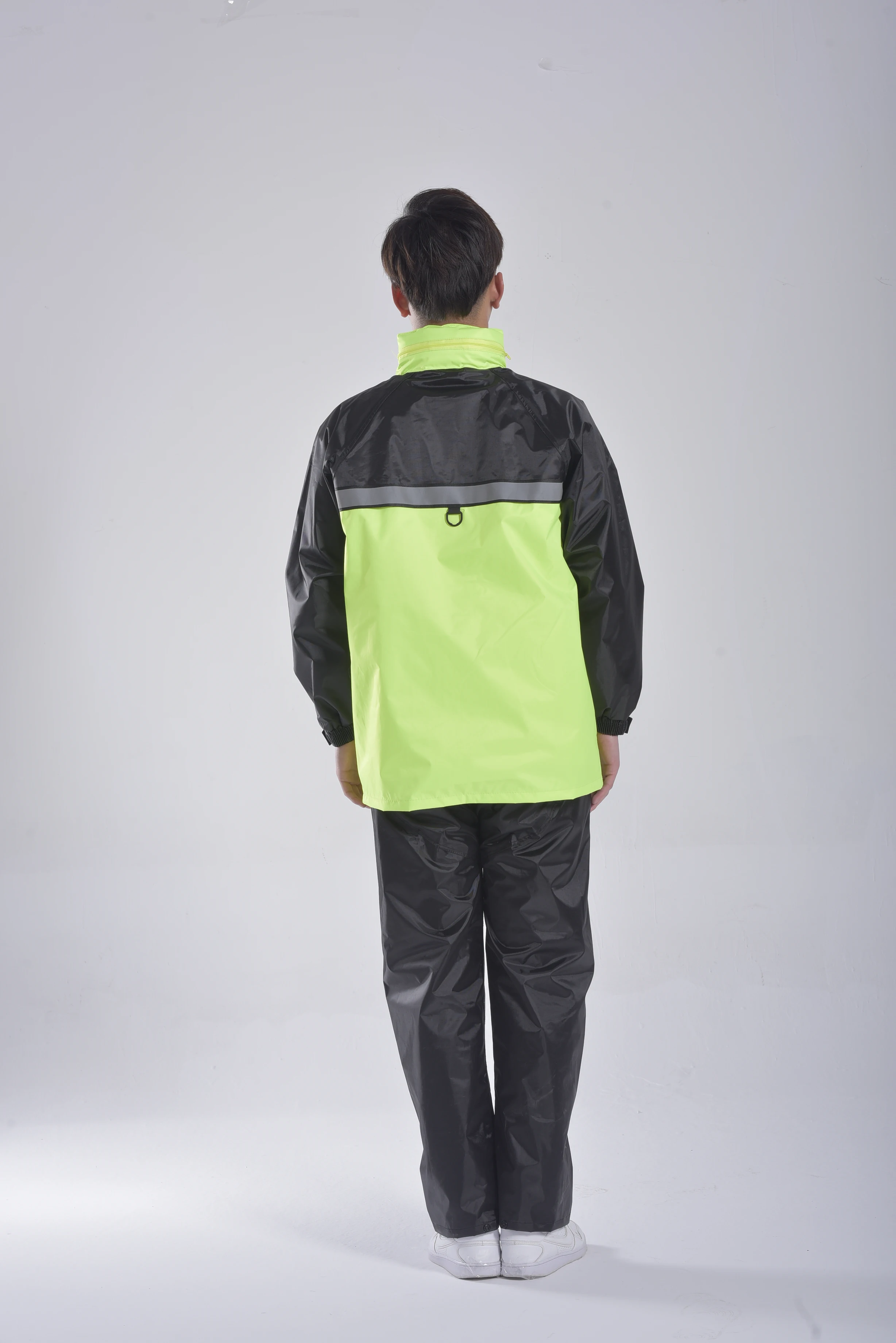 Fashion polyester raincoat waterproof raincoat for motorbike and take away fast food