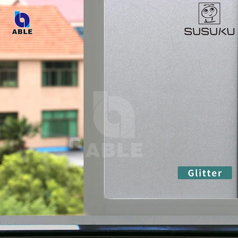 Glue-free glass film Removable Decoration Frosted Matt Transparent Glass Window Film