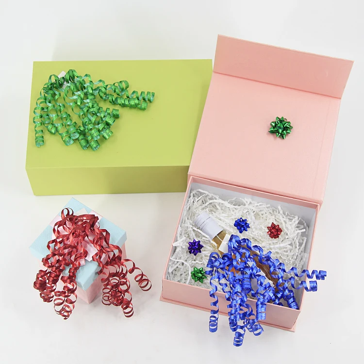 Custom Curly Gift Bows Ribbon Outdoor Indoor Christmas Decorations Wedding Gift Package Self Adhesive Tape