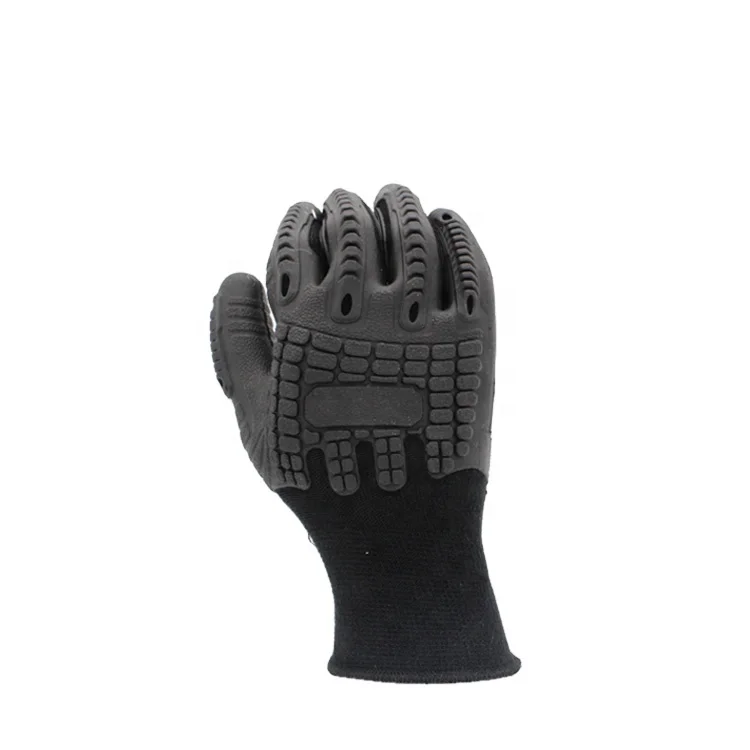 Protective Construction Wear-resisting Rubber Coating Machinery Working TPR  Gloves