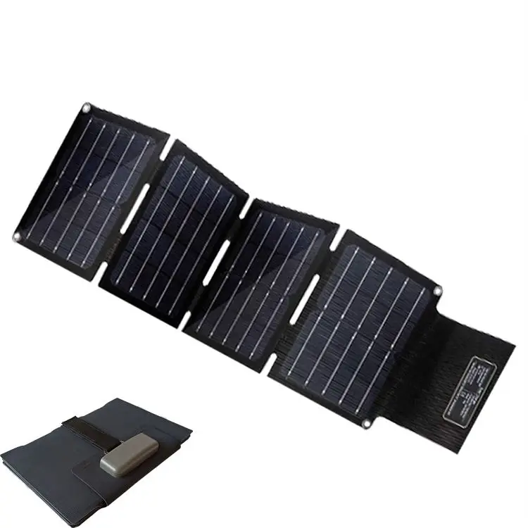 Camping Waterproof fabric portable foldable blanket 40W 50W 100w 5V 18V Usb folding solar panel For Portable Power Station Usb
